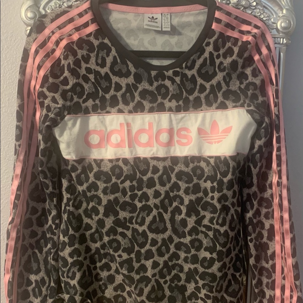Leopard Adidas Long Sleeved Shirt